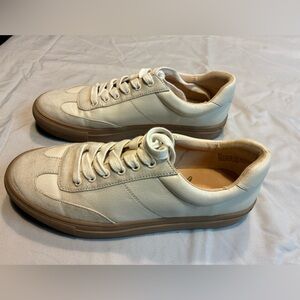 LOFT Women’s Cream and Tan Sneakers